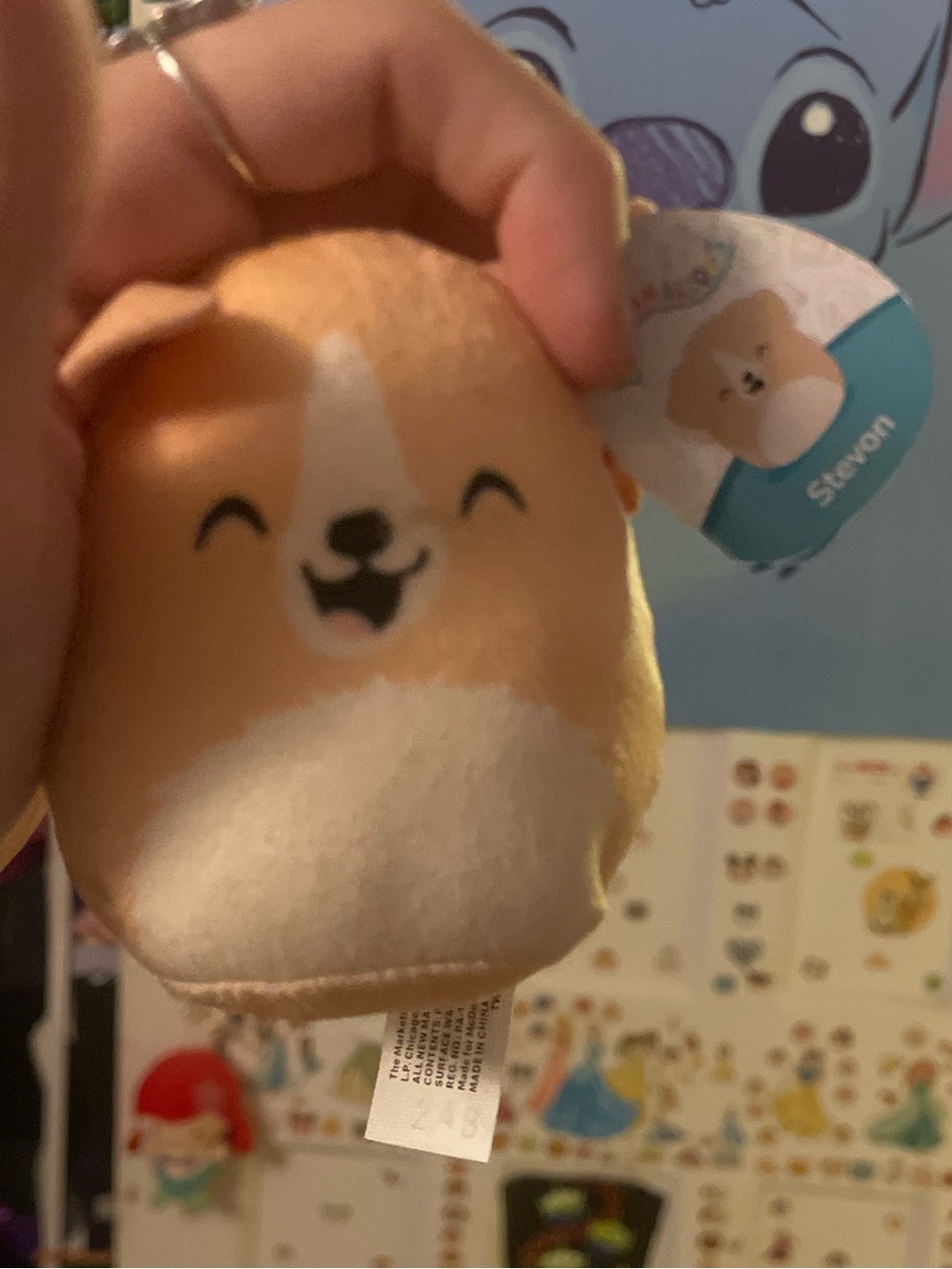 Squishmallows Orange and White Corgi Plush